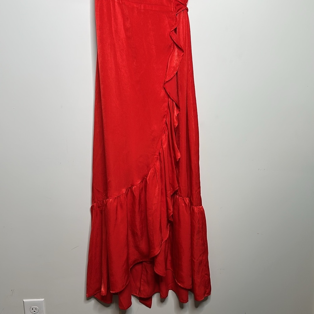 Flying Tomato Red Wrap Dress - Picture 2 of 8